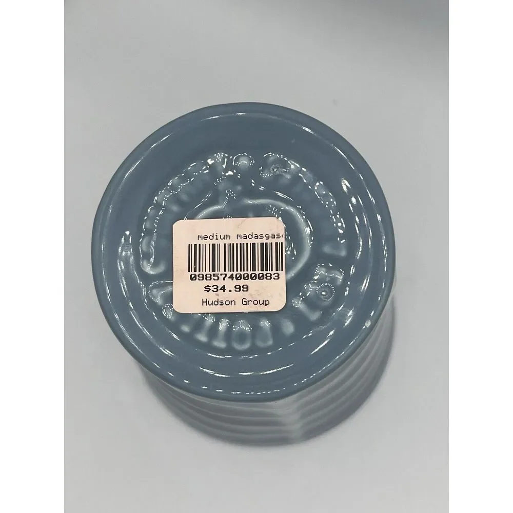 Bauer Company Pottery‎ Medium Madagascar Blue Leaf Vase Los Angeles Calif USA